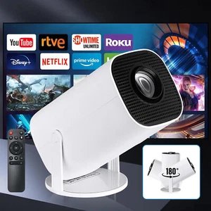 Mini Proyector 1080P Proyector WiFi 5G Bluetooth HDMI Cine en Casa 180° Proyector de Películas - Imagen 1 de 12