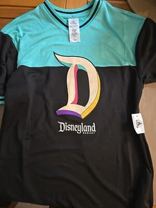 Disneyland Resort Big D Logo Color Block Baseball Jersey XS NWT  - Picture 1 of 4