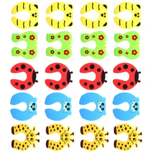 20Pcs Fingerklemmschutz Cartoon-Tier-Türkarte Türclip Kleinkind - Picture 1 of 12