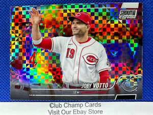2022 #267 Joey Votto Topps Stadium Club Chrome Baseball X-Fractor Reds - Picture 1 of 2