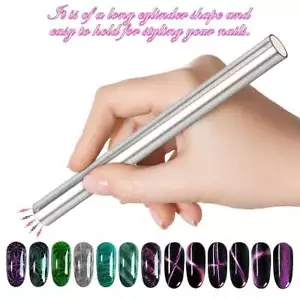 Smalto gel unghie occhio di gatto magnetico extra forte doppia estremità magnete strumento nail art US - Foto 1 di 13