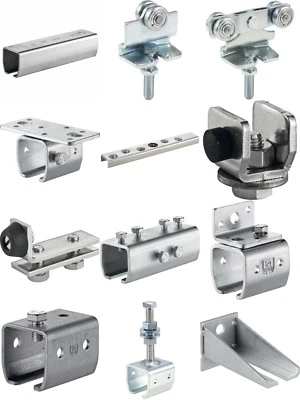 HELM Agrar Schiebetür Beschlag Schiebetorschiene Stahl verzinkt Type 400 Woelm