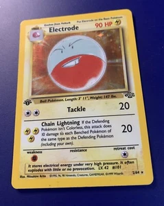 Pokemon Card - Electrode Jungle 1st Edition 2/64 Holo Rare - Picture 1 of 2