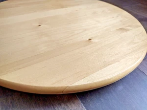 LAZY SUSAN - SOLID WOOD - ROTATING - 15 INCH - USED - Picture 1 of 3