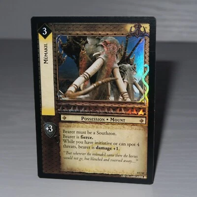 The Lord of the Rings TCG 8U64 Mumak Foil   10R45 Mumak Chieftain Rare - Image 1 of 4