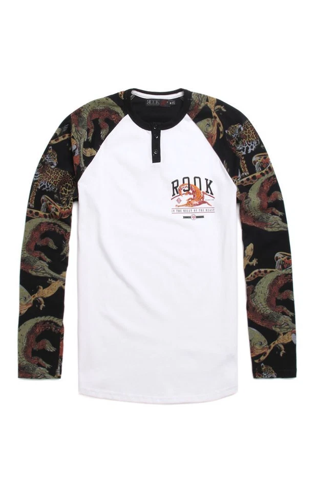 Camiseta manga larga Rook Dark Forest (S) blanca/negra Foto 1 de 1