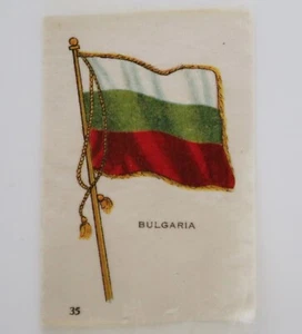 1910's Tobacco Silk Flag of Bulgaria # 35 in Series - Imagen 1 de 3