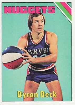 1975-76 TOPPS BASKETBALL #258 BYRON BECK - Image 1 of 2