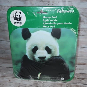World Wildlife Fund Panda Mouse Pad Vintage 1999 Fellowes New Sealed Desktop PC - Picture 1 of 8