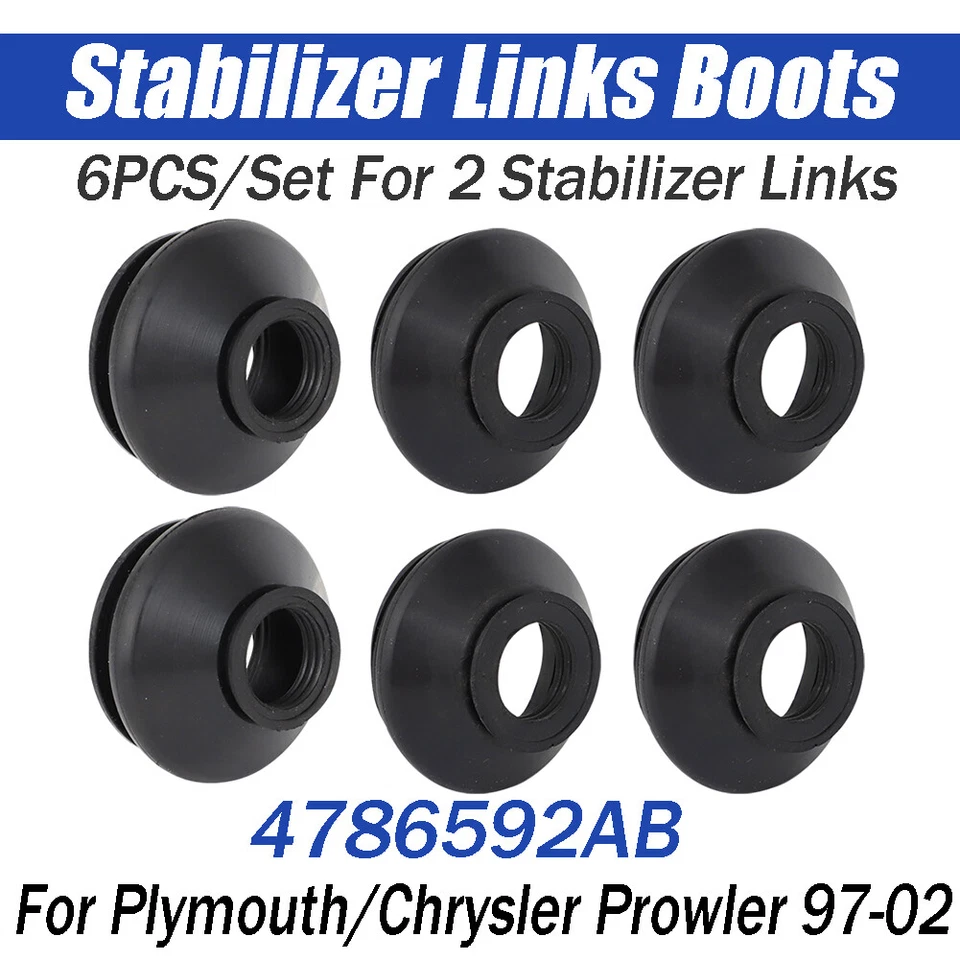 For Plymouth Chrysler Prowler Stabilizer Link Replacement Rubber Boots 4786592AB Foto 1 de 4