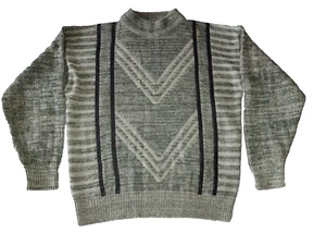 Vintage City Streets Men's Coogi Mock Neck Long Sleeve Knit Sweater Sz. L - Bild 1 von 11