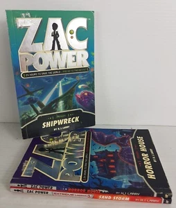 Zac Power Books x3 Horror House, Sand Storm & Shipwreck - Picture 1 of 7