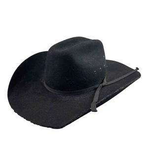 Twister Western Cowboy Hat Youth XL Black 100% Wool Rodeo Rancher Workwear - Picture 1 of 12