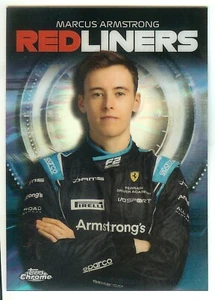 2021 Topps Chrome Formula 1 Marcus Armstrong Redliners Card #RL-11 Refractor - Bild 1 von 2
