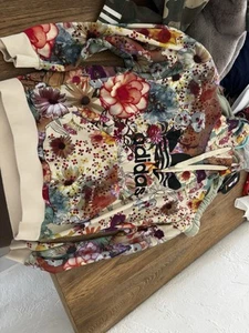 Adidas Jacket Women’s XS Floral Pattern Track Full Zip - Picture 1 of 4