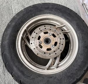 Vorderrad komplett silber 2.15x10 / 3.50x10 Rex RS 450 QM50QT-6A  Bremsscheibe - Bild 1 von 7