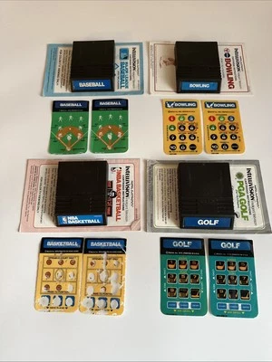 Intellivision Lot 4 Sports Video Games NBA Basketball, Baseball, Golf, Bowling - Image 1 of 4