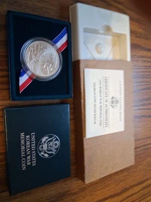 1991 D US Mint Korean War Memorial Commemorative Silver Dollar - Image 1 of 4