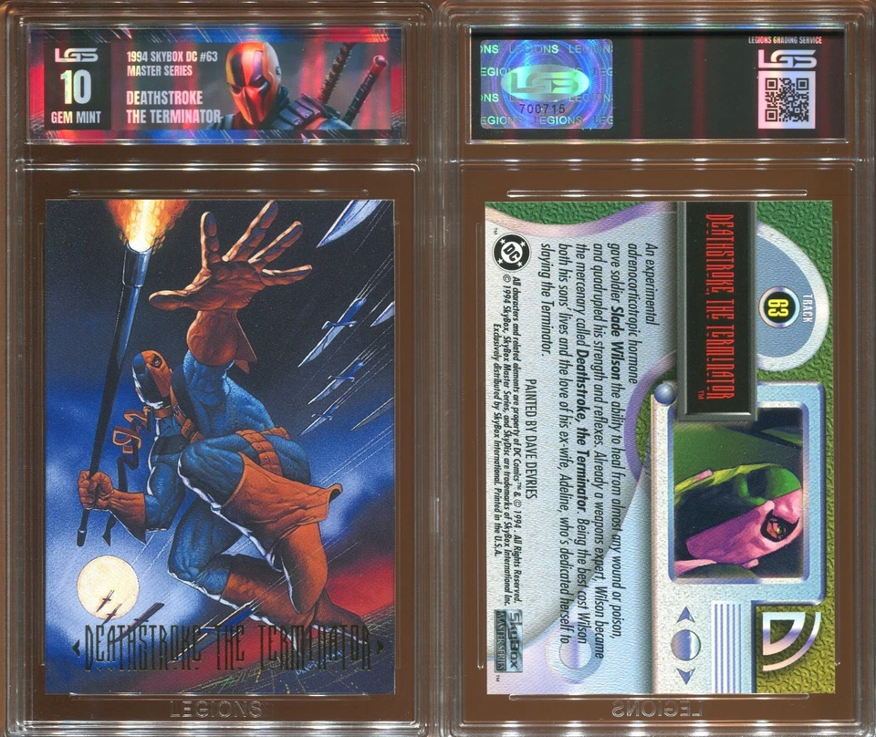 1994 SKYBOX DC MASTER SERIES DEATHSTROKE #63 LEGIONS GRADING LGS GEM MINT 10 - Image 1 of 1