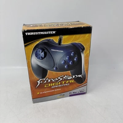 New Vintage Thrustmaster Firestorm Digital Gamepad Wired PC Mac Game Port USB - Image 1 of 4