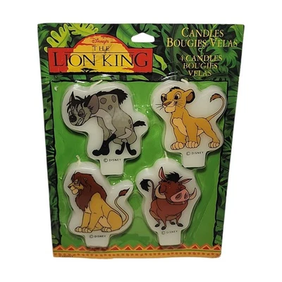 Disney The Lion King Birthday Candles Pack Of 4 Simba Pumbaa New Sealed Vintage  - Image 1 of 4