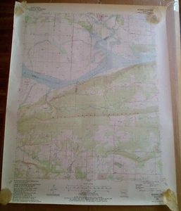 Vintage Topographic Map Arkansas MULBERRY, AR 1987 - Picture 1 of 4