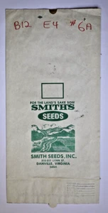 X LARGE Vintage Paper Sack Bag - SMITHS SEEDS, SMITH SEED INC, DANVILLE 1994 - Picture 1 of 1