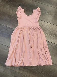 Eyee Pink Twirl Dress Pockets Girls Size 7 - Picture 1 of 4
