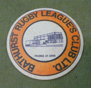 #KK.   BATHURST RUGBY LEAGUE  DRINK / BEER  COASTER  - Bild 1 von 1