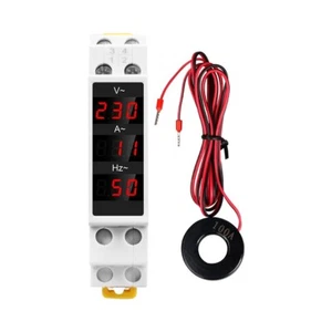 3 in 1 LED Three Display Instrument Voltmeter Ammeter Frequency Modular Meter - Picture 1 of 11