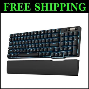 BT5.0/2.4G/USB-C Wireless Mechanical Keyboard with Tactile Gaming Experience - Picture 1 of 11