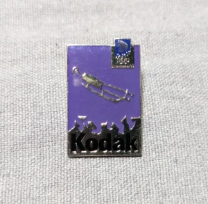 1994 Lillehammer Ski Jumping Winter Olympics Lapel Pin Kodak Purple Pictogram - Picture 1 of 5