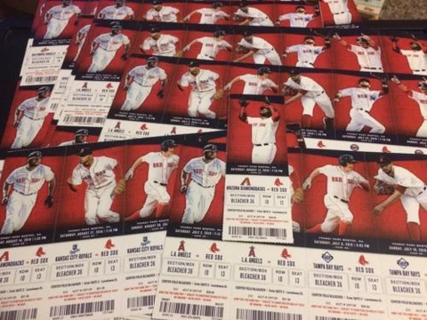 Boston Red Sox 2016 Unused Season Ticket Stubs Fenway Park David Ortiz Final Sea Cover