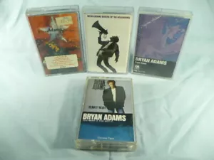 BRYAN ADAMS 4 AUDIO CASSETTES BUNDLE JOB LOT A&M TESTED - Picture 1 of 1