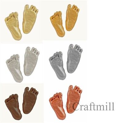 Large 3-D Baby Hand Foot Cast Casting Imprint Kit Gift CHOOSE Bronze Silver Gold • 13.42£