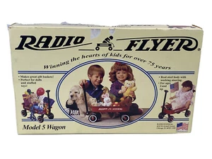 Radio Flyer Model 5 wagon miniature 12X7 new box pull toy red USA basket classic - Picture 1 of 7