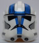 Lego Star Wars Clone Trooper Phase 2 Holes Black Visor And Blue 501St Legion