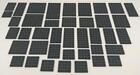 40 Large Dark Bluish Gray Plates Lot: 4x4 4x6 6x6 6x8 4x8 4x10 6x10 8x8 flats