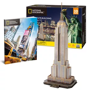 CubicFun 3D Puzzle NATIONAL GEOGRAPHIC EMPIRE STATE BUILDING NEW YORK - Bild 1 von 4