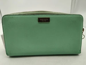 Kate Spade-New York-Teal Outside/Colorful Striped Lining-Wallet/Wristlet/Clutch - Picture 1 of 14