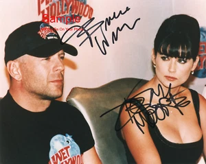 Bruce Willis Demi Moore Guss signiert signiert Nachdruck 10x8 Foto - Bild 1 von 1