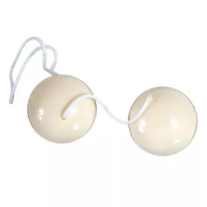 Vibrator Toy Egg Bullet Massager Duoballs White - Picture 1 of 2