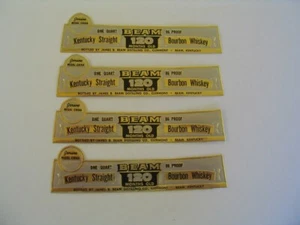 FOUR VTG 1970's JIM BEAM LA SUPER DOME, NEW MEXICO, MANY OTHERS DECANTER LABELS - Picture 1 of 6