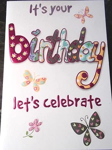 E' il tuo compleanno festeggiamo. Biglietto compleanno di Eclipse Cards. (9X6) - Foto 1 di 3