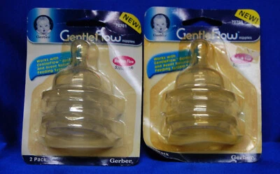 Gentle Flow Nipple Medium Flow Silicone 2 - 2 packs Avent Natural Feeding System - Image 1 of 3