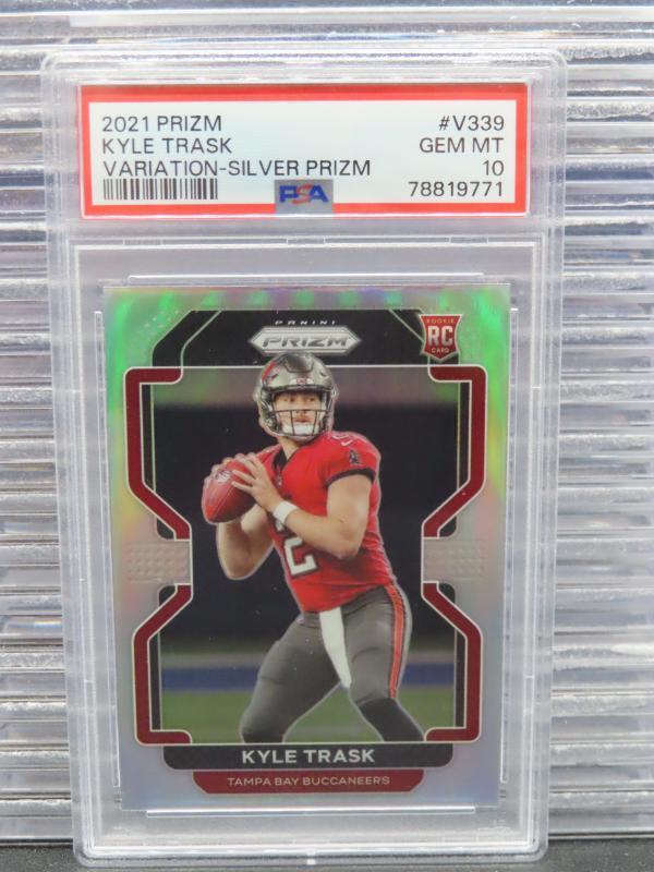 2021 Panini Prizm Kyle Trask Variation SP Silver Prizm Rookie RC #V-339 PSA 10