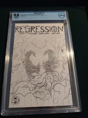 Regression #1 CBCS 9.8 NM/MT 25th anniversary box B&W Variant  cvr C 1st Adrian - Image 1 of 4