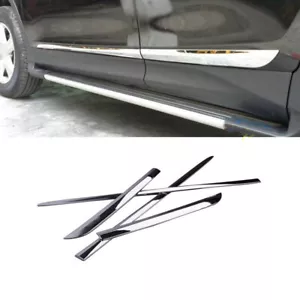 For Toyota RAV4 2013-2018 Chrome Side Door Body protect Molding Sill Guard Trim - Bild 1 von 5