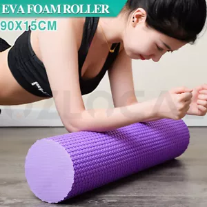 90cm EVA Yoga Foam Roller Physio Back Training GYM Back Exercise Massage Pilate - Picture 1 of 10