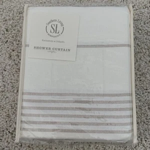 Southern Living Shower Curtain TANNER Tan 72x72 100% Cotton NEW - Picture 1 of 5